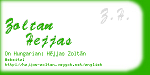 zoltan hejjas business card
